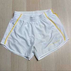 White Nike Dri-Fit Running workout Shorts